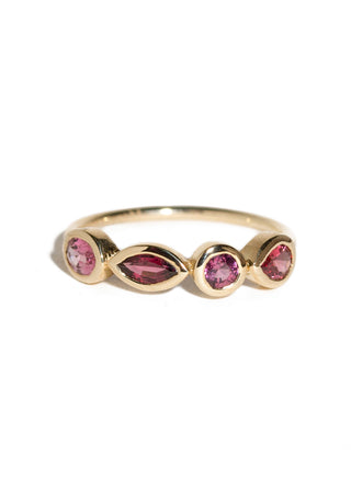 ETERNITÉ - Bague en Or 9 carats & Spinelles