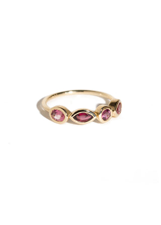 ETERNITÉ - Bague en Or 9 carats & Spinelles
