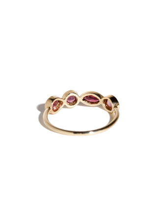 ETERNITÉ - Bague en Or 9 carats & Spinelles