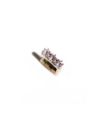L'ÉBLOUISSANTE PAON - 9 karat solid Gold Tourmaline single earring