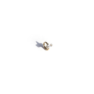 L'ÉCLAT TOPAZE - 9 karat solid gold white Topaz single earring