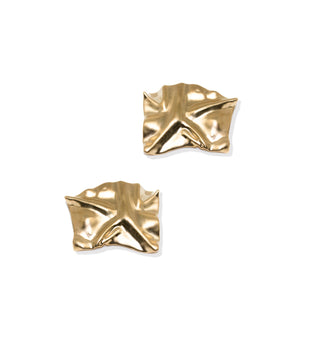 LES FROISSÉES - 14 karat gold plated sterling silver earrings