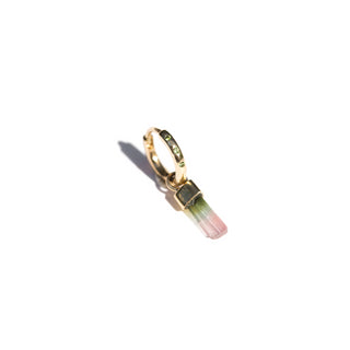 ORPHÉE - 9 karat gold, Sapphires and Tourmalines single earring